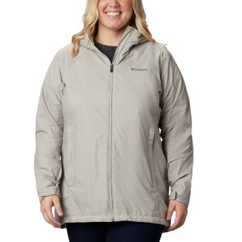 Columbia Switchback Lined Long Plus Size, Chamarras Grises Para Mujer | 210697-FCS